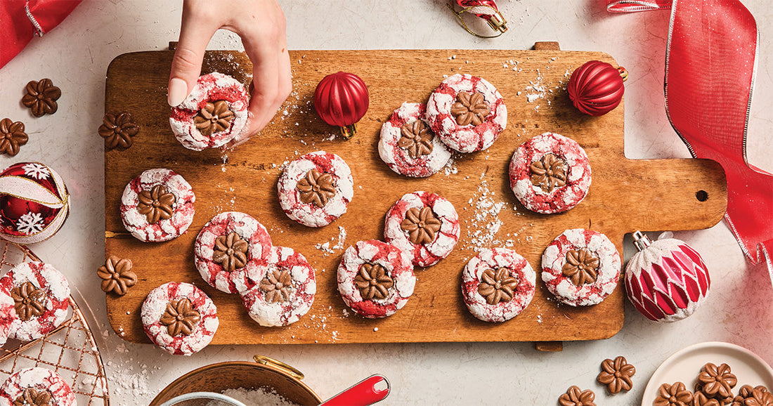 Red Velvet Crinkle Blossoms