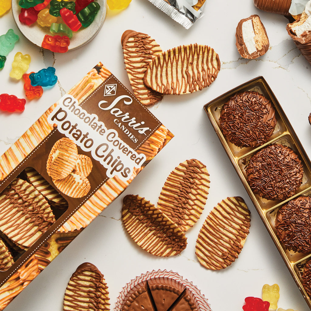 Chocolate Drizzled Potato Chips
