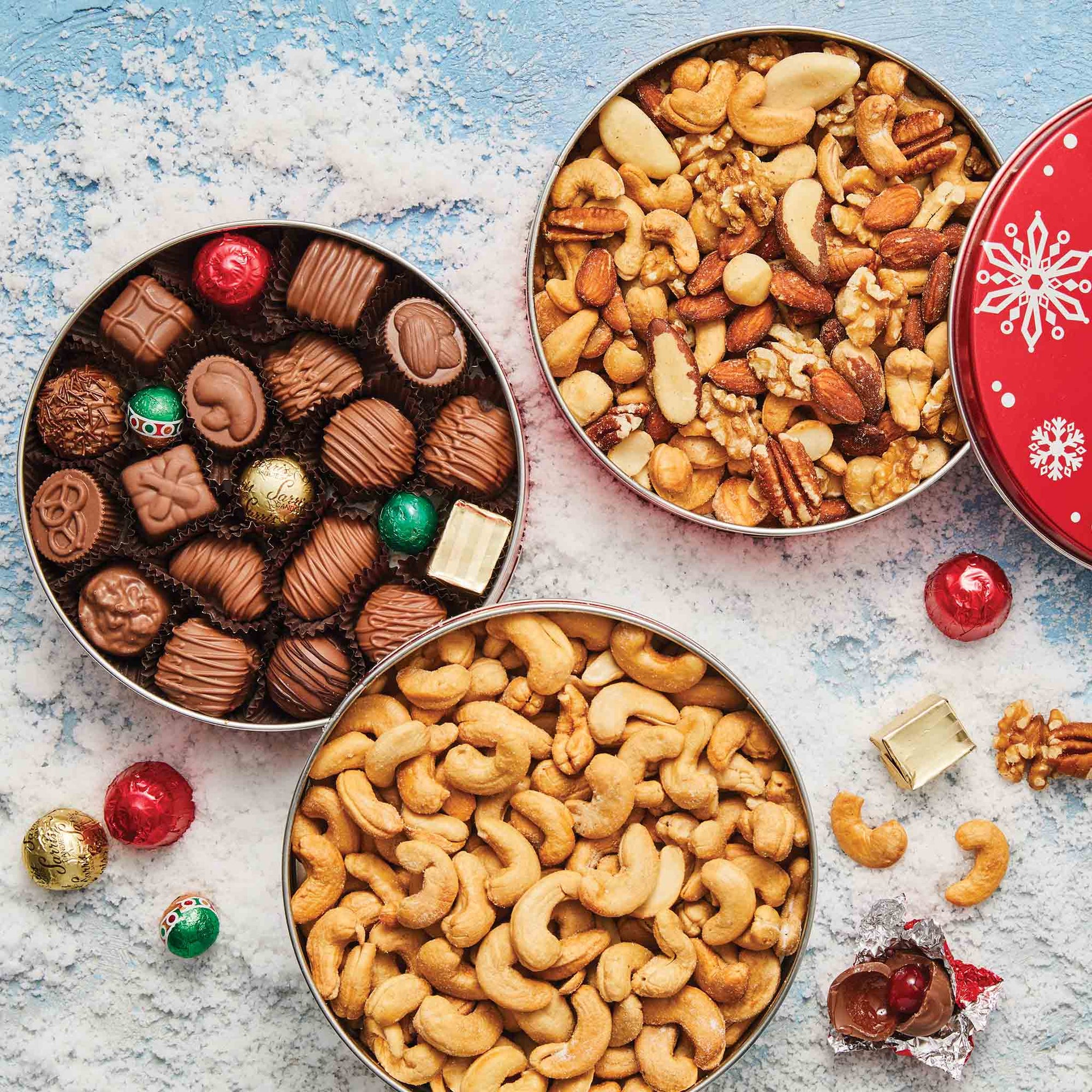 Holiday Tin- Whole Jumbo Cashews