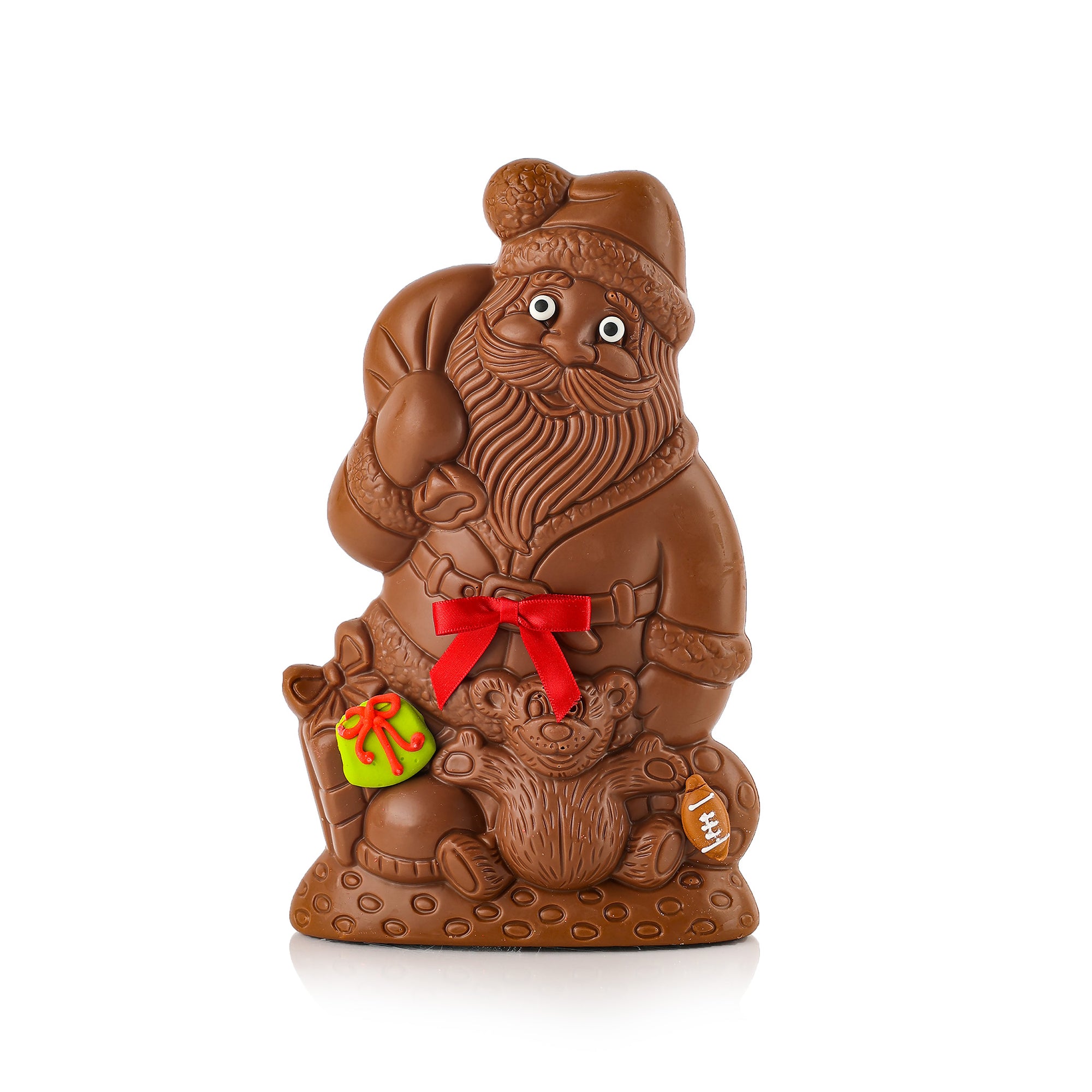 Semi-Solid Santa with Teddy Bear