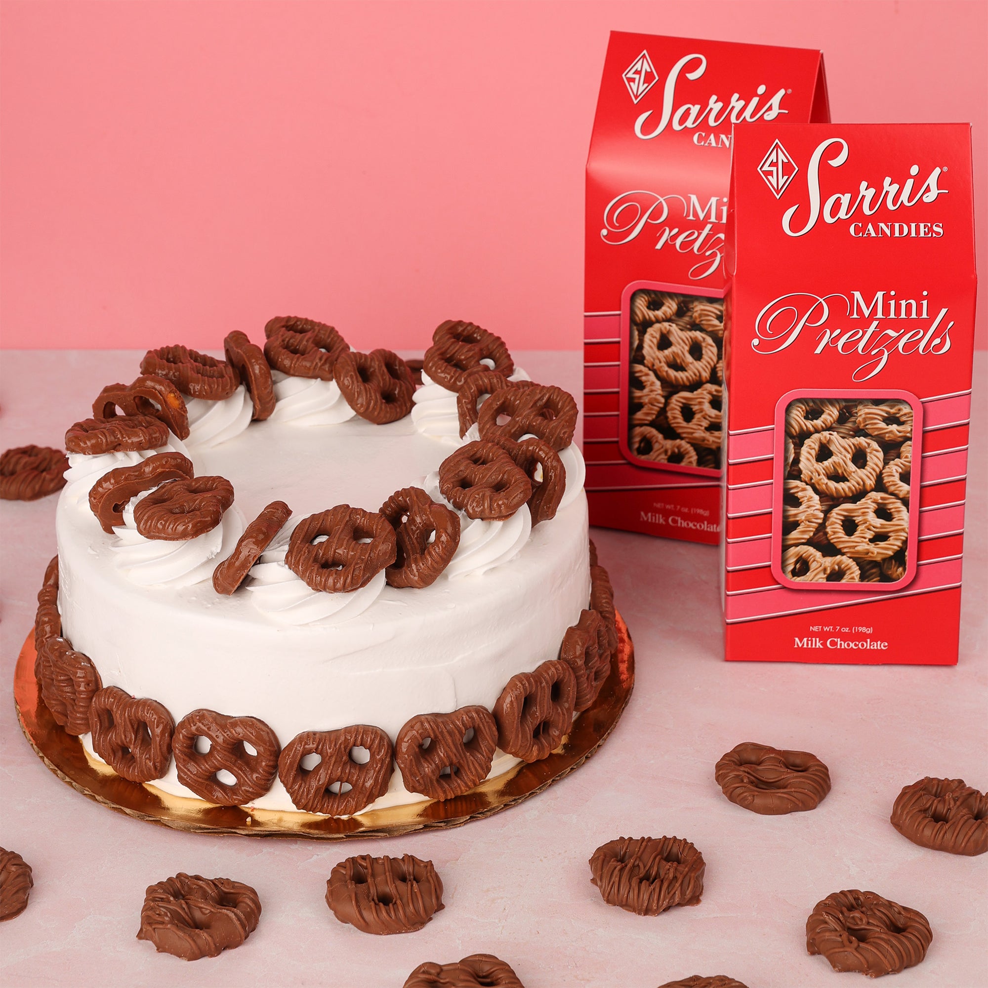 Pretzel Ice Cream Cake