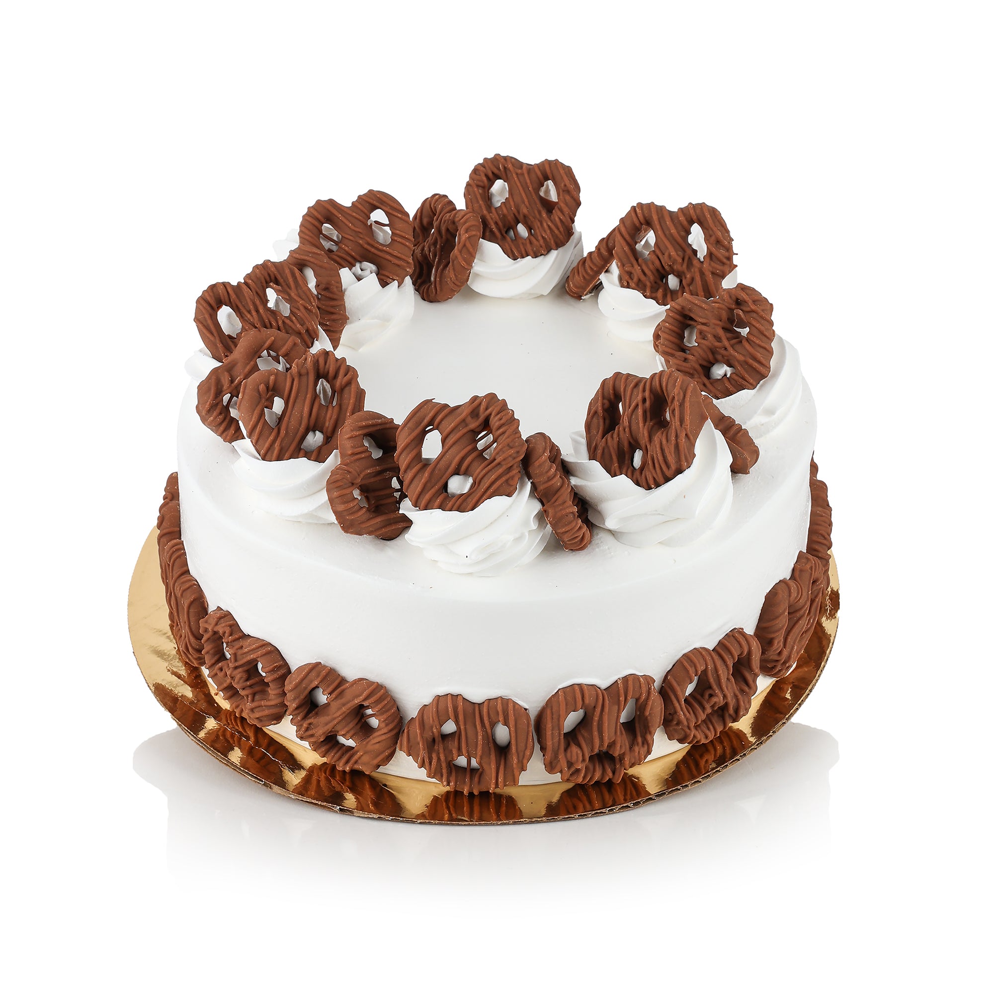 Chocolate Covered Pretzel Ice Cream Cake