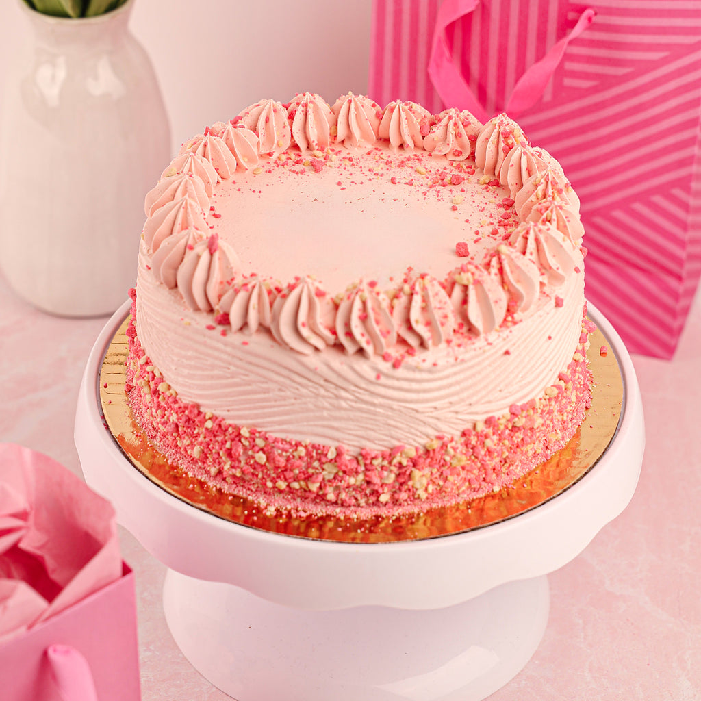 Strawberry Vanilla Ice Cream Cake