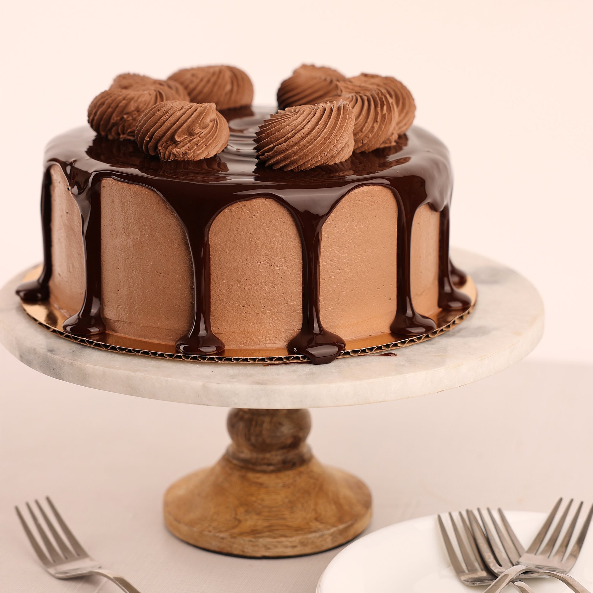 Double Fudge Ice Cream Cake