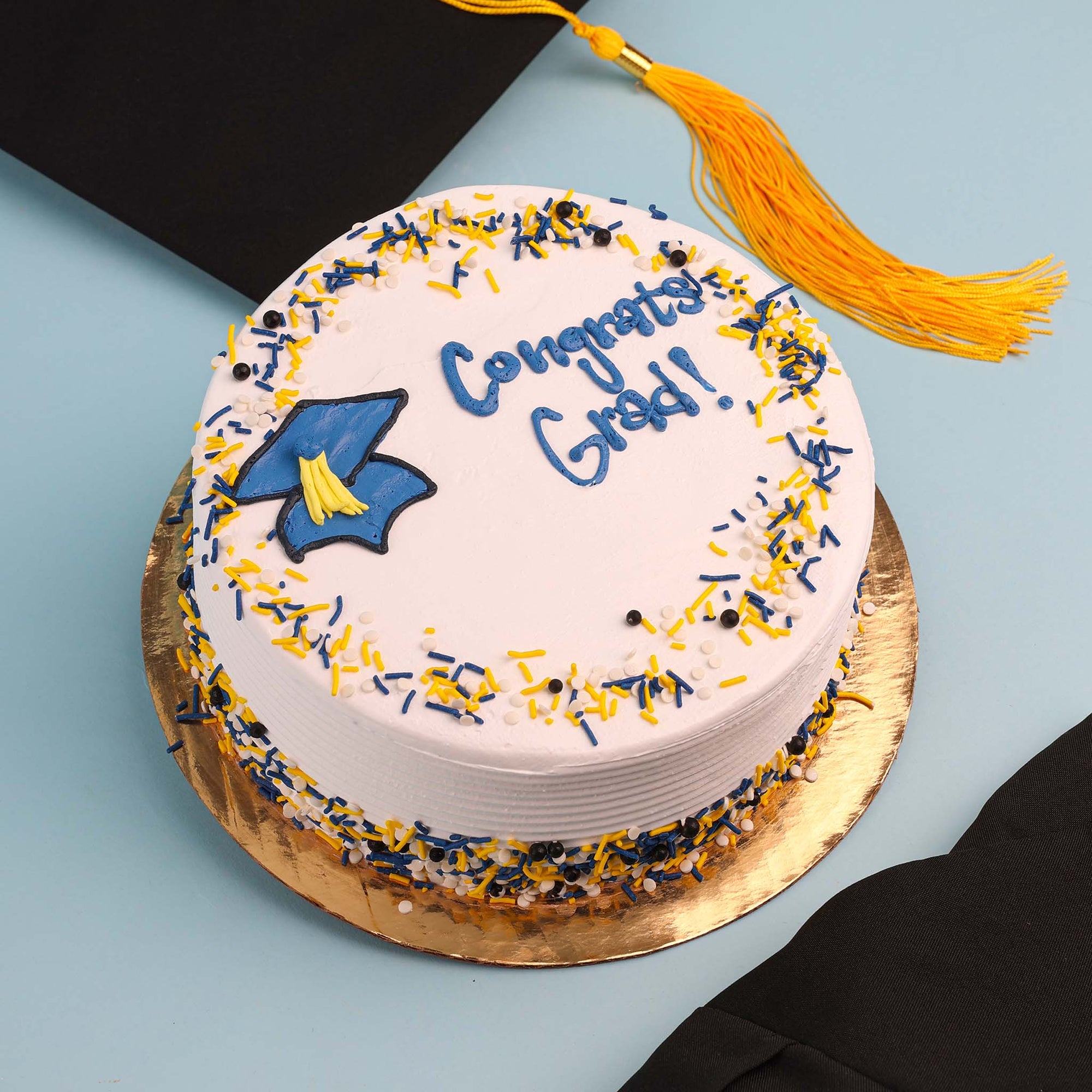 Grad Cap Ice Cream Cake