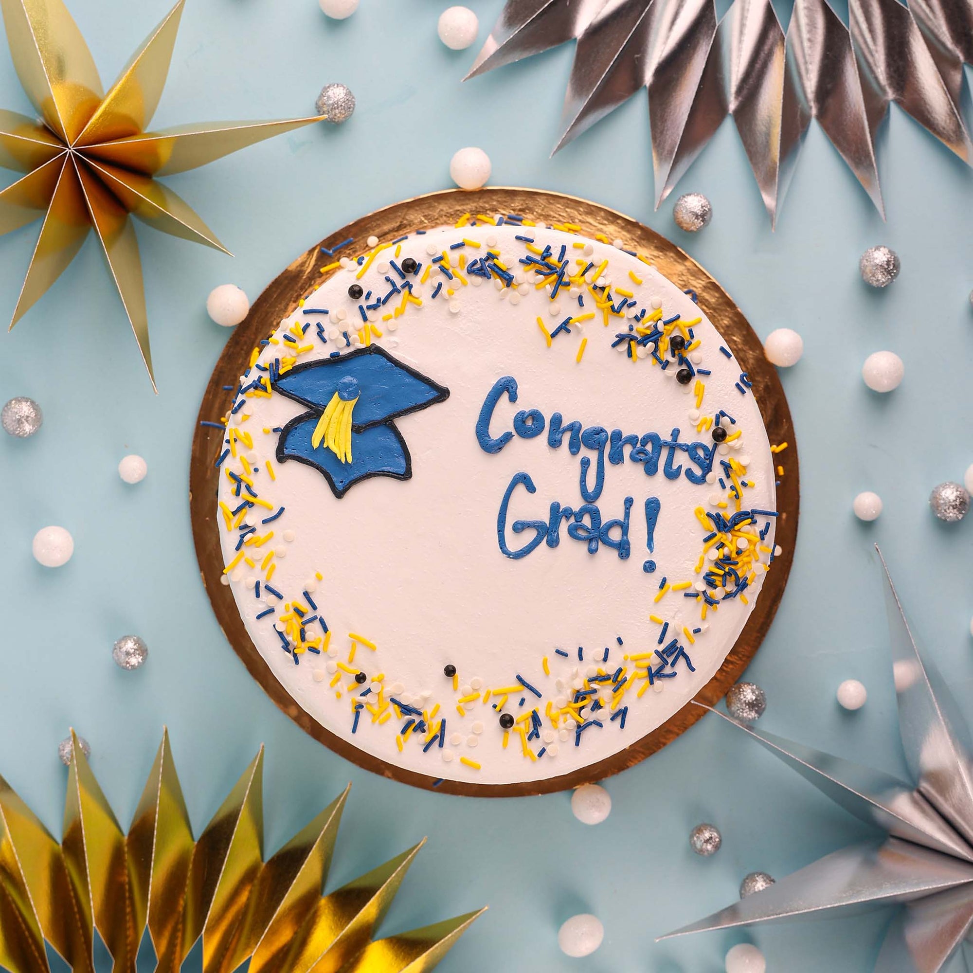 Grad Cap Ice Cream Cake