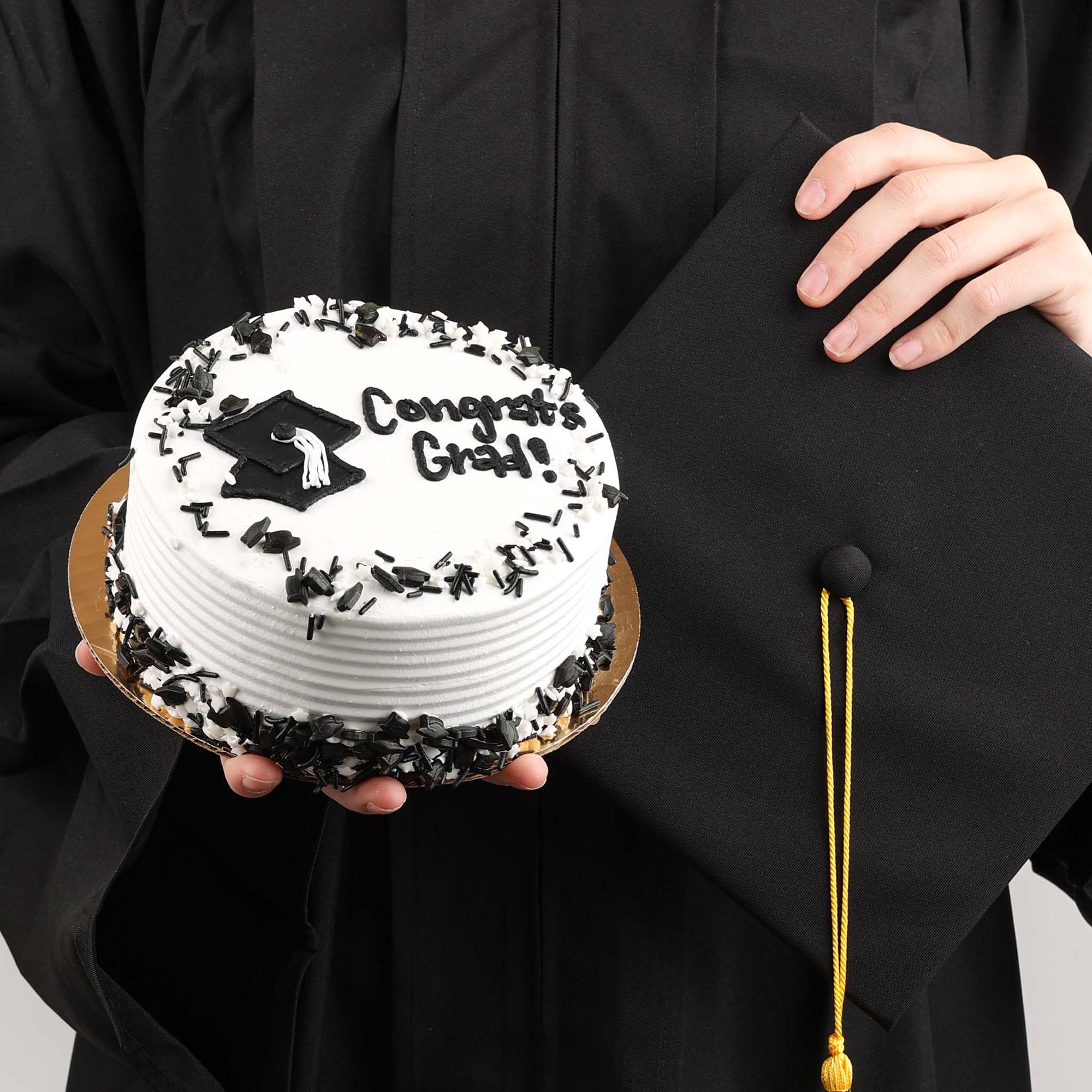 Grad Cap Ice Cream Cake