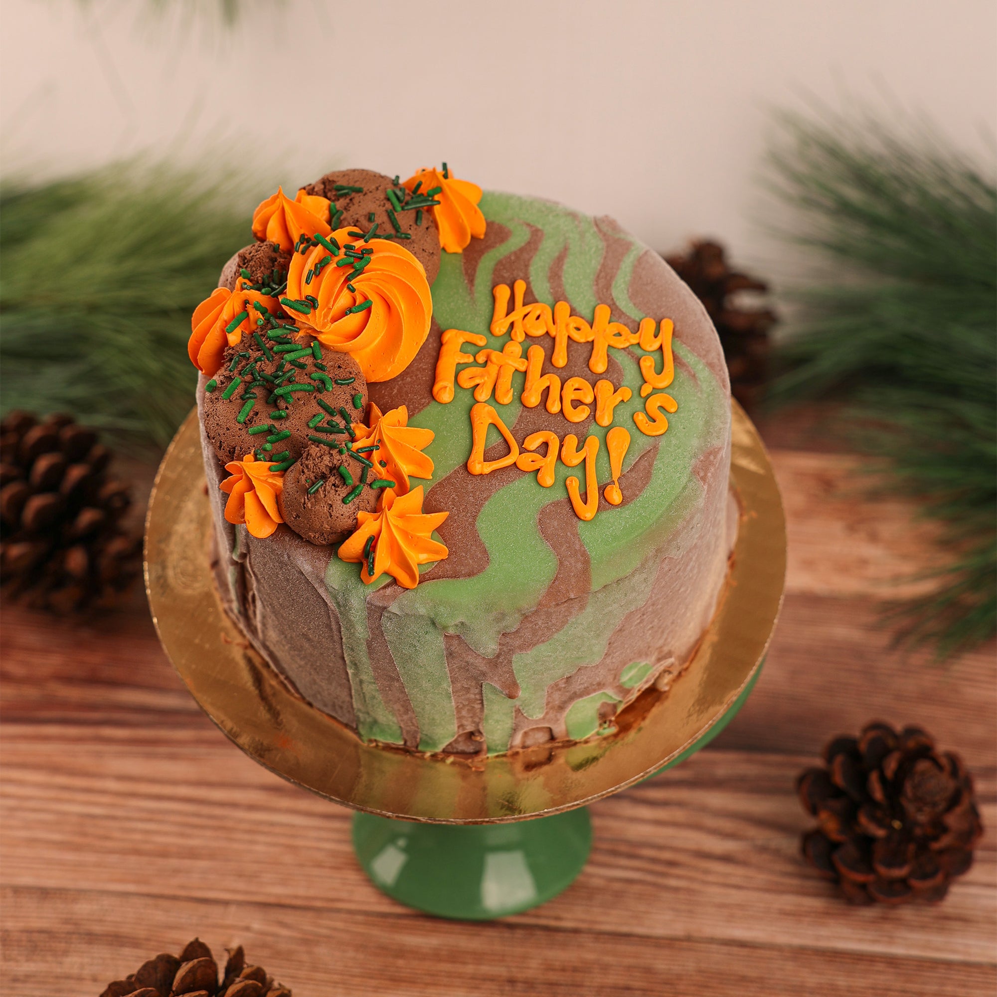Camo Ice Cream Cake