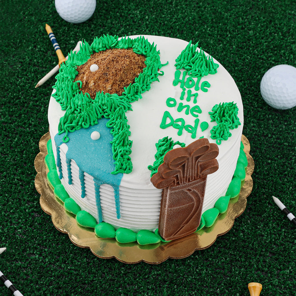 Hole in One Dad Ice Cream Cake