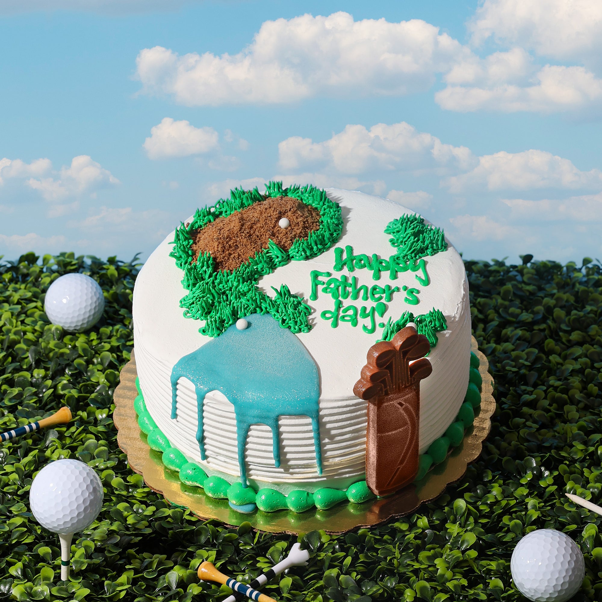 Hole in One Dad Ice Cream Cake