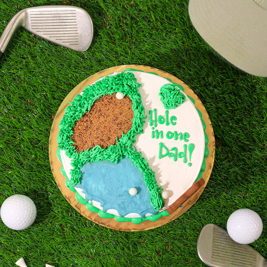Hole in One Dad Ice Cream Cake