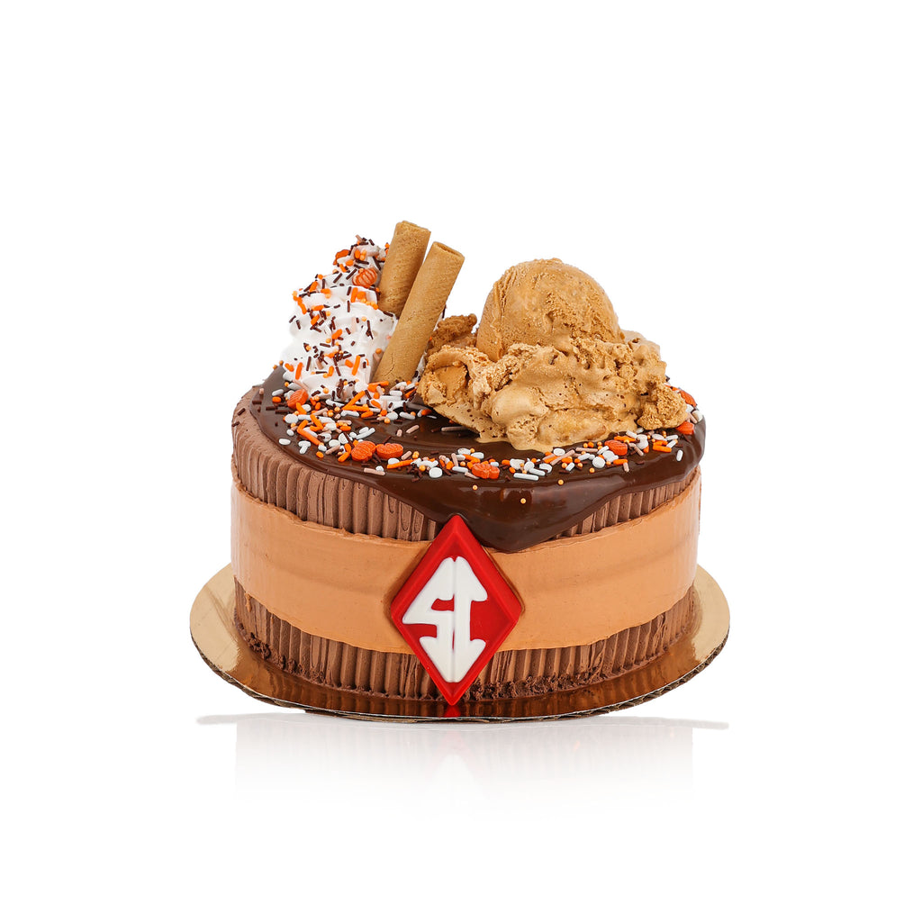 Pumpkin Spice Latte Ice Cream Cake