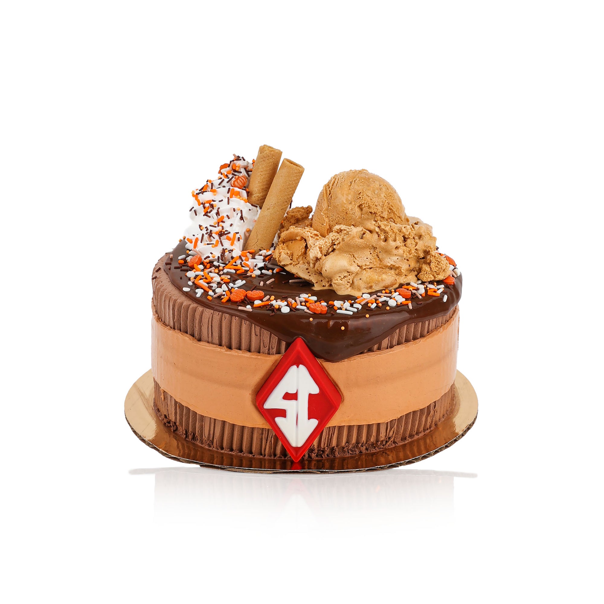 Pumpkin Spice Latte Ice Cream Cake