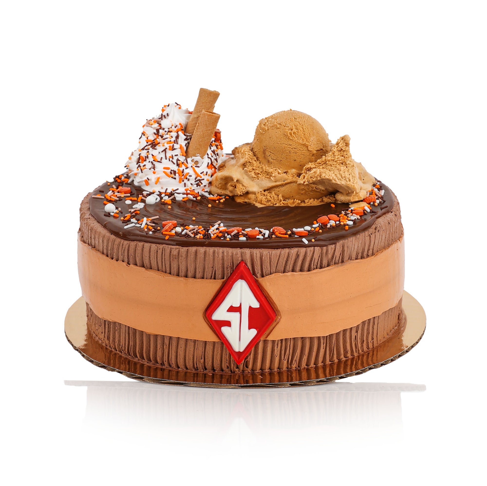 Pumpkin Spice Latte Ice Cream Cake
