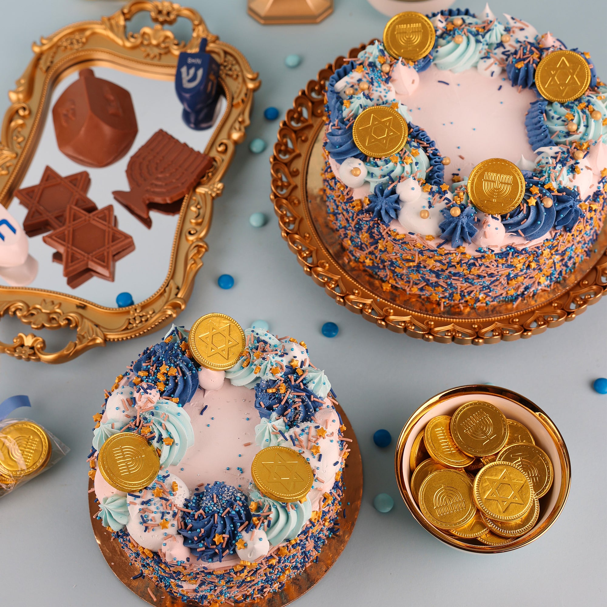 Hanukkah Ice Cream Cake