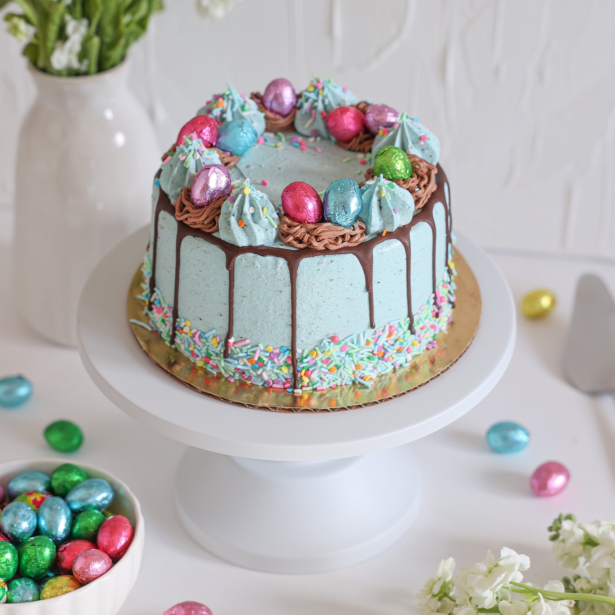 Nest Egg Ice Cream Cake
