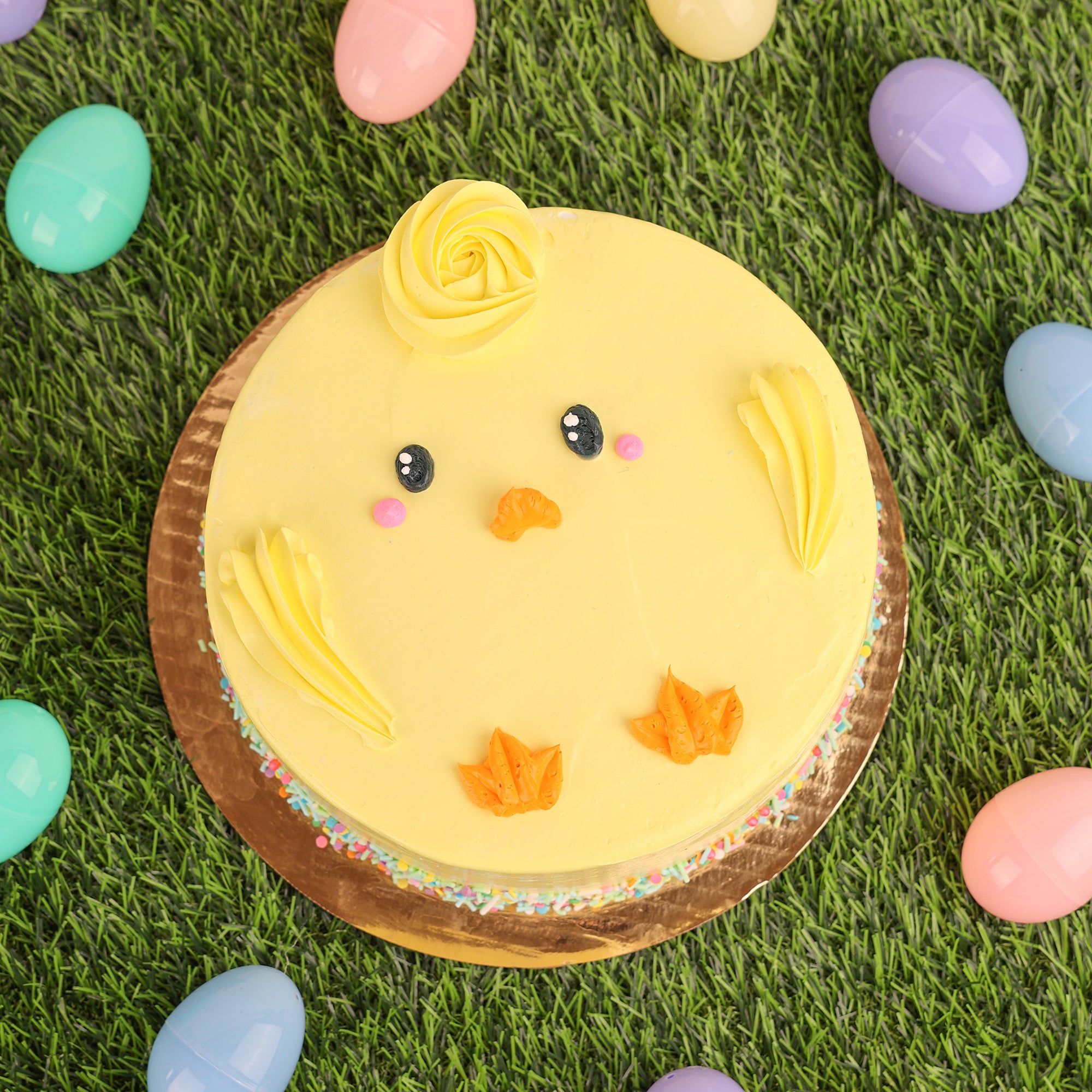 Spring Chick Ice Cream Cake