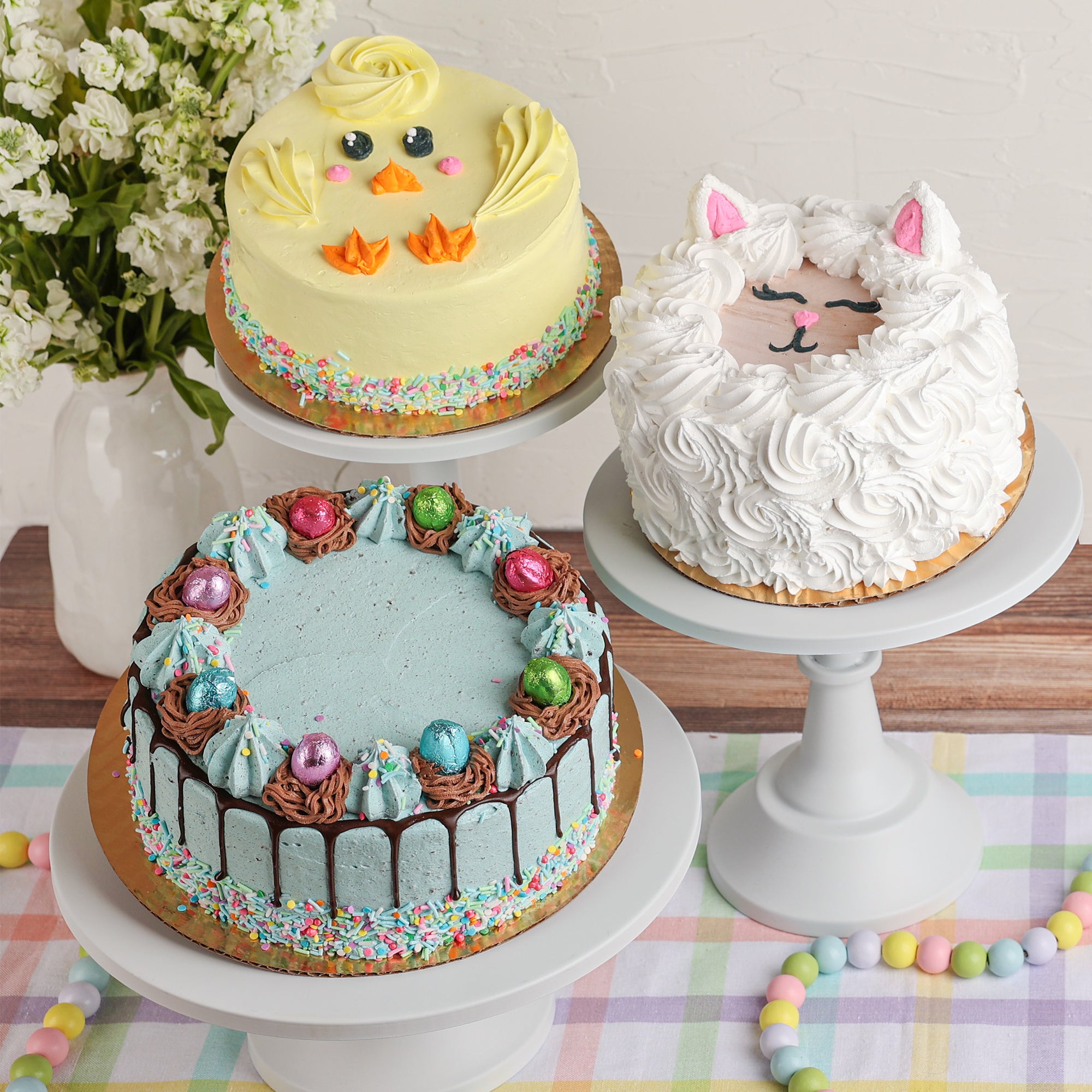 Spring Chick Ice Cream Cake