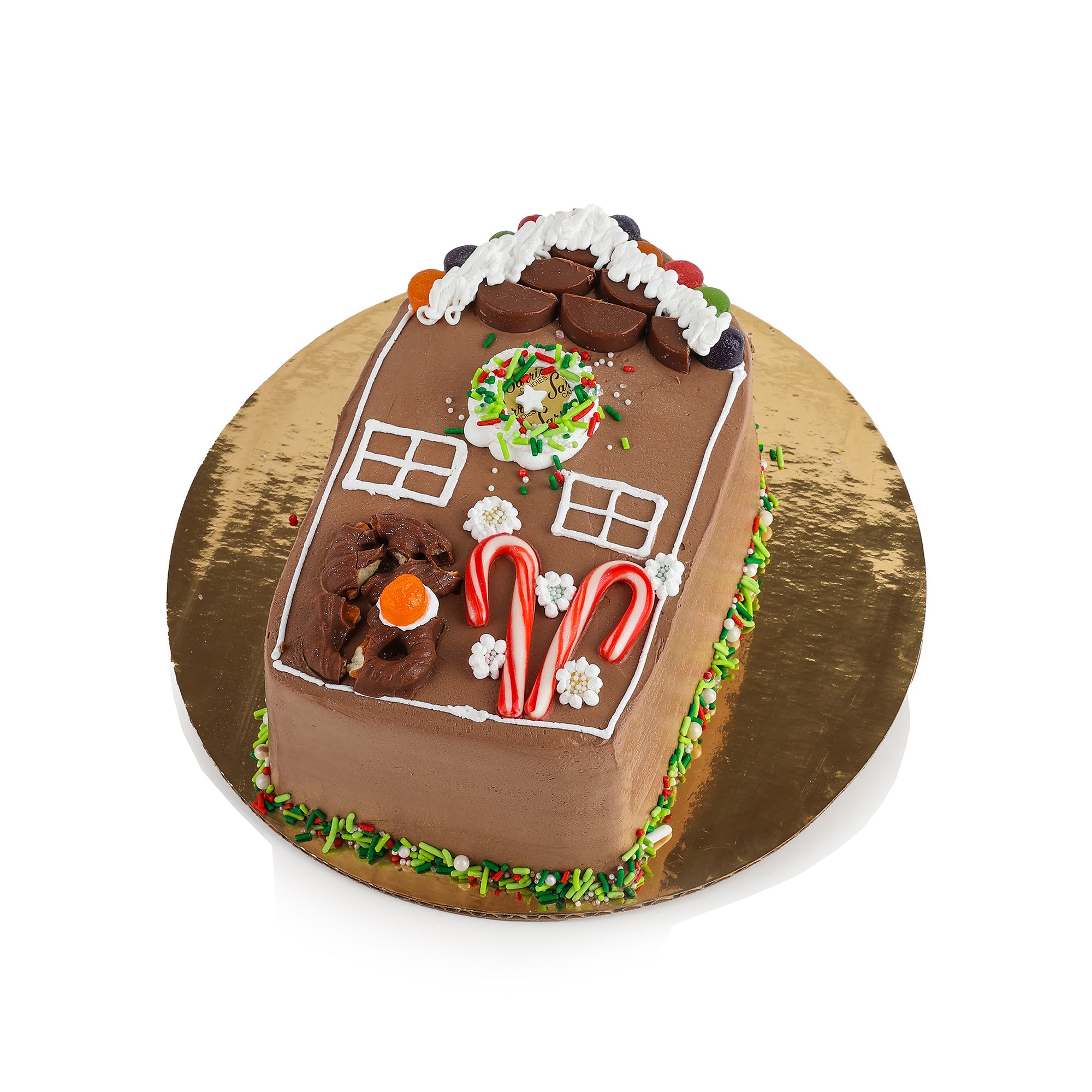 DIY Candy Cottage Ice Cream Cake