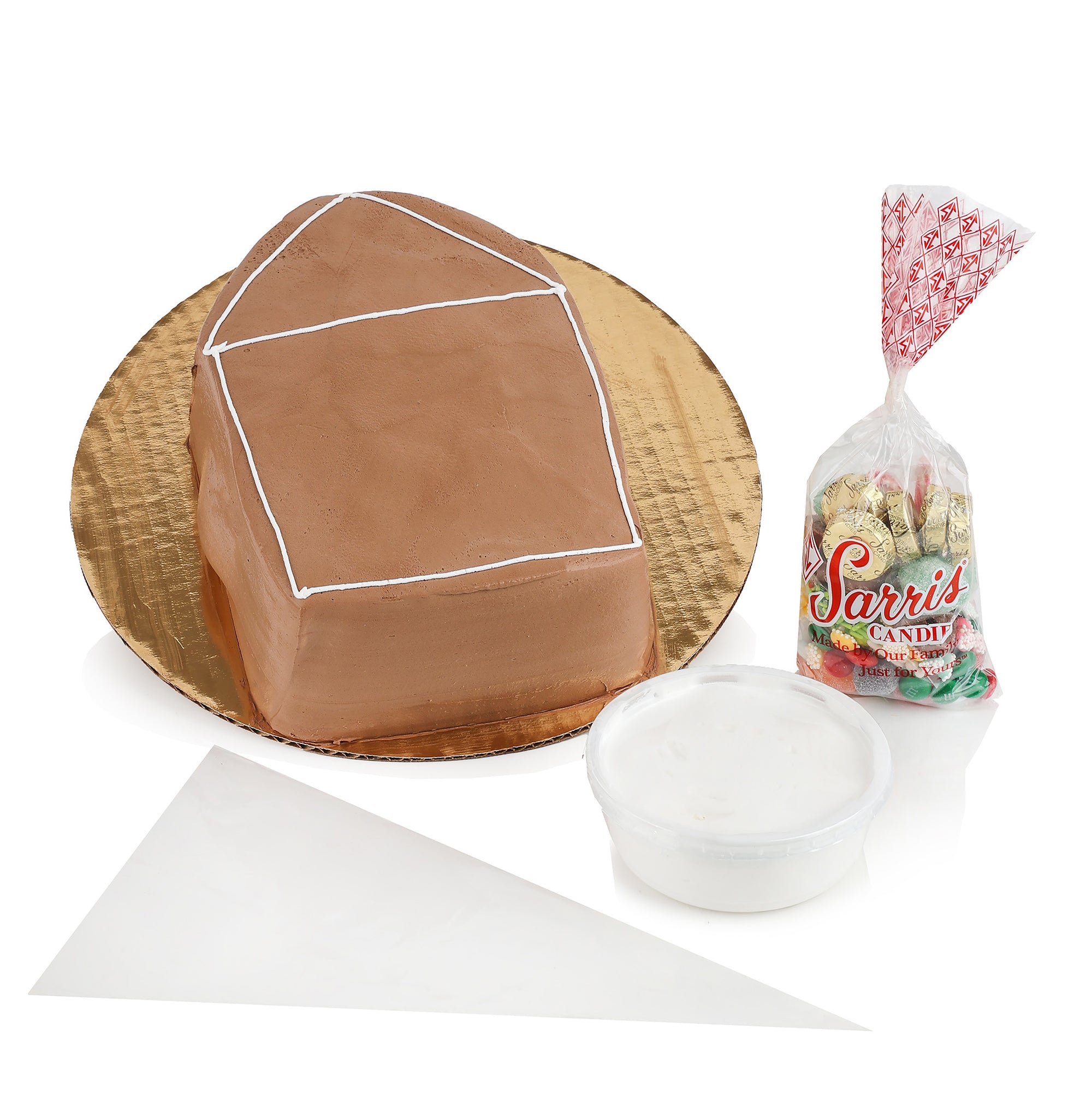 DIY Candy Cottage Ice Cream Cake