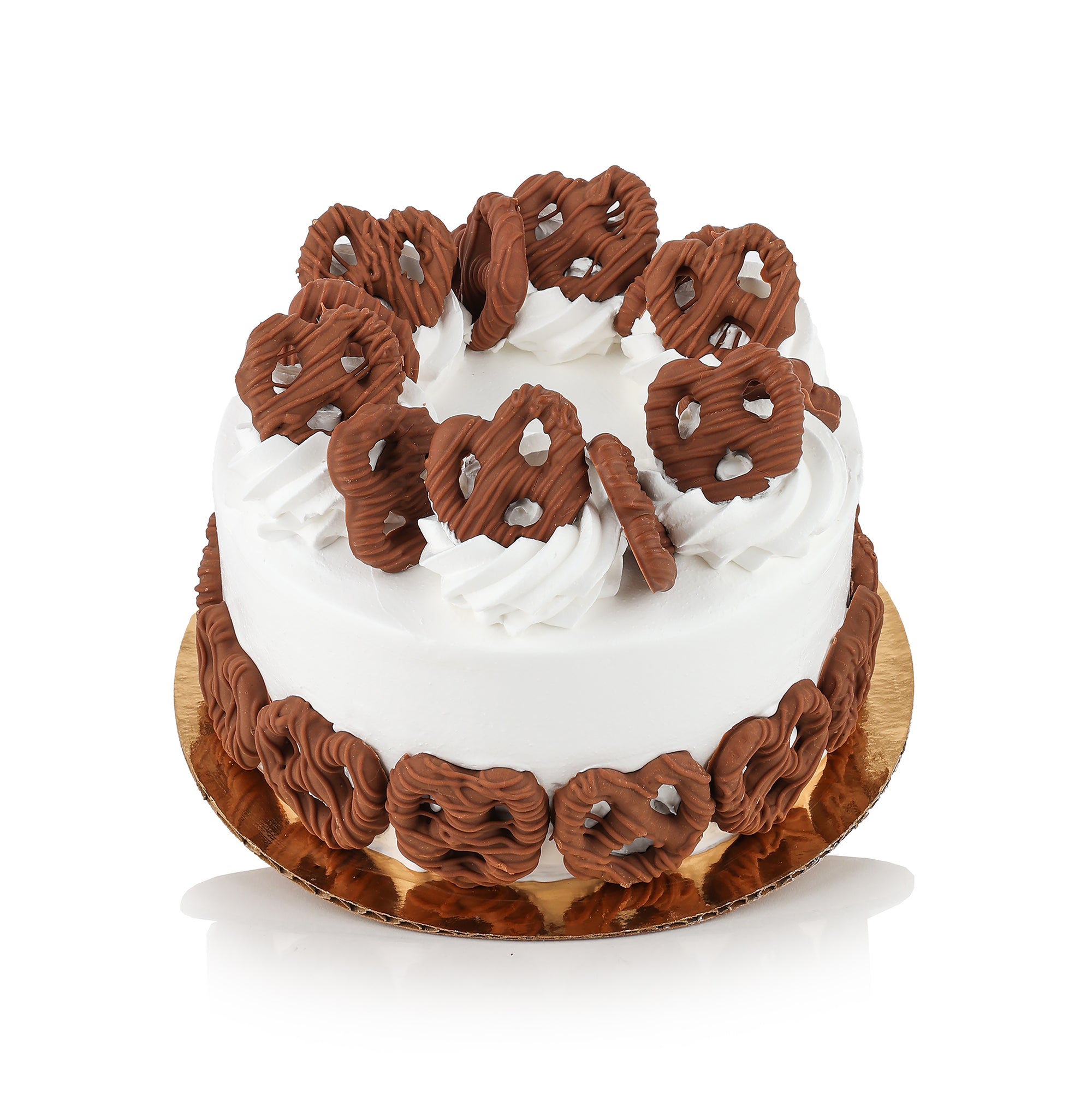 Chocolate Covered Pretzel Ice Cream Cake