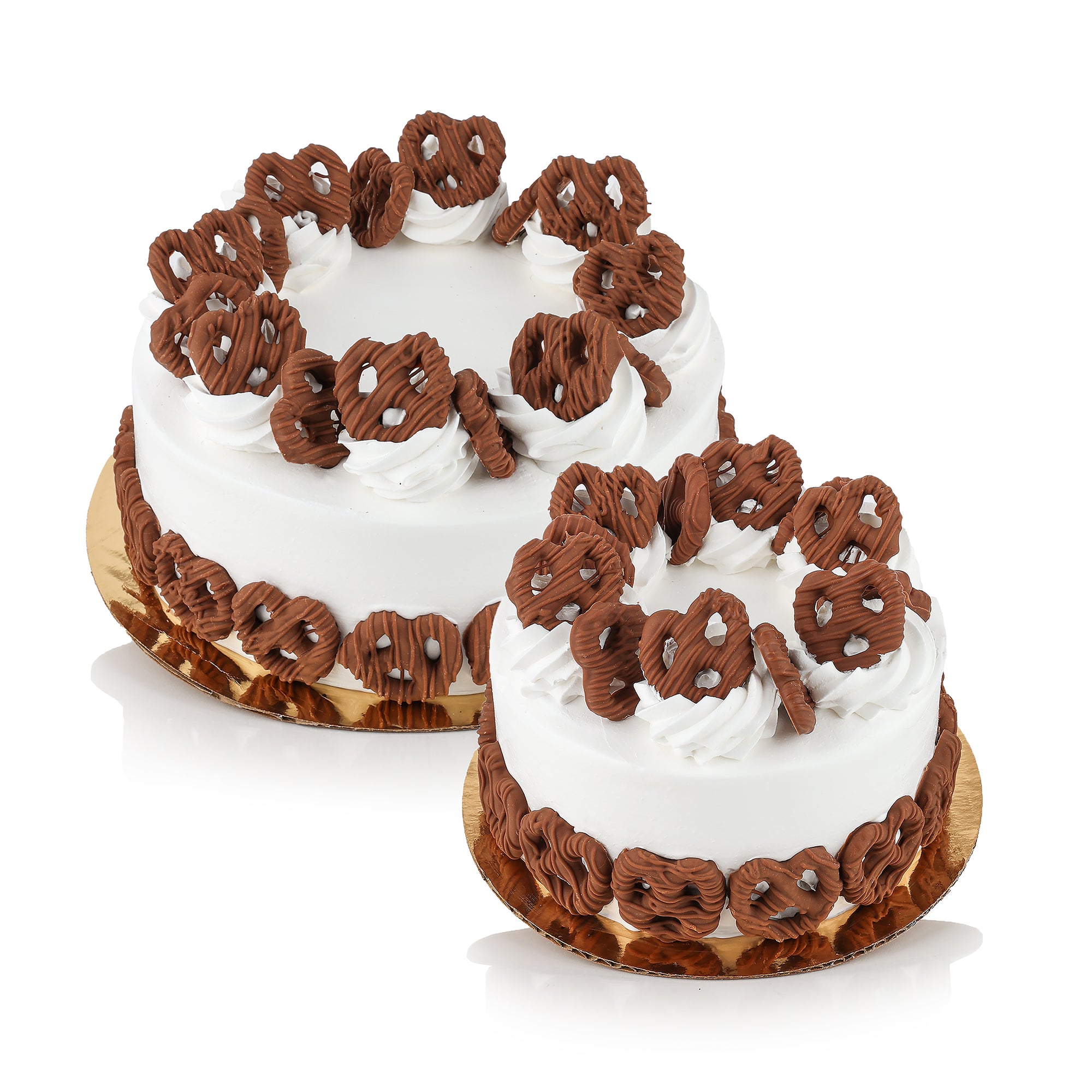 Chocolate Covered Pretzel Ice Cream Cake