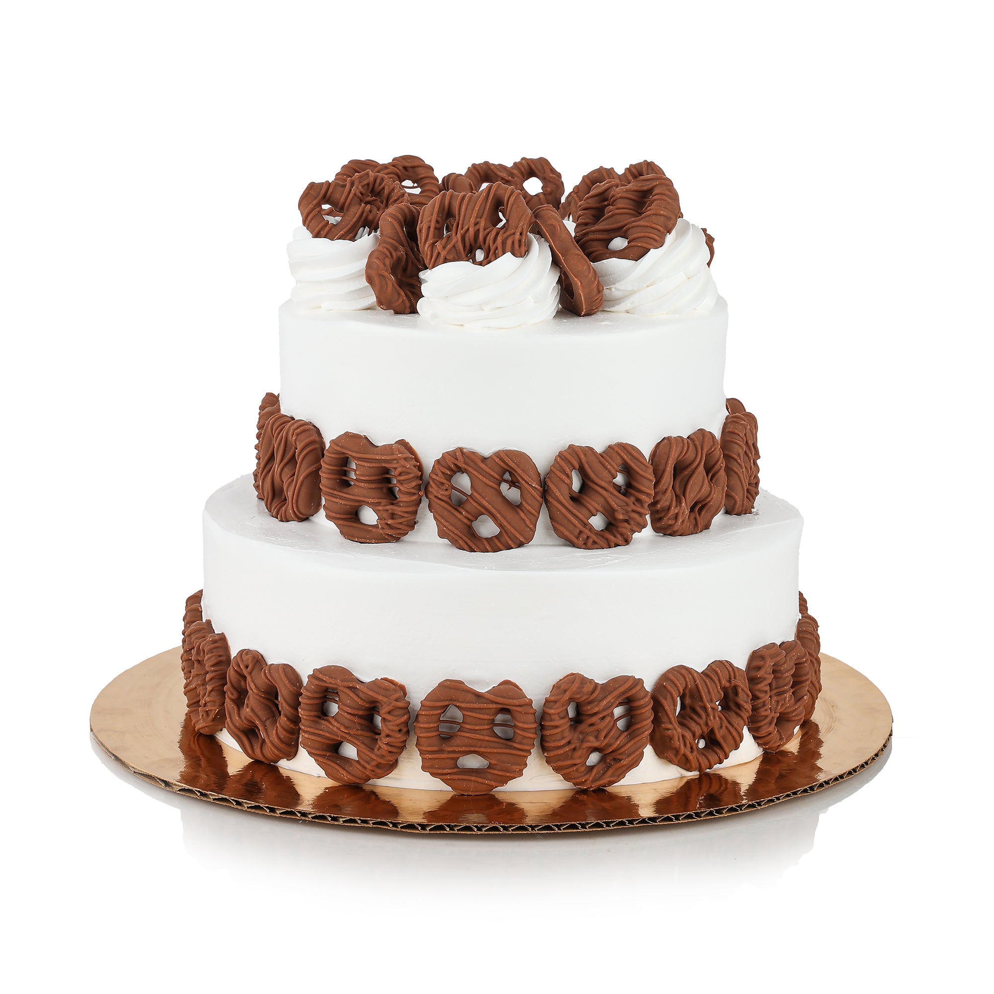 Chocolate Covered Pretzel Ice Cream Cake