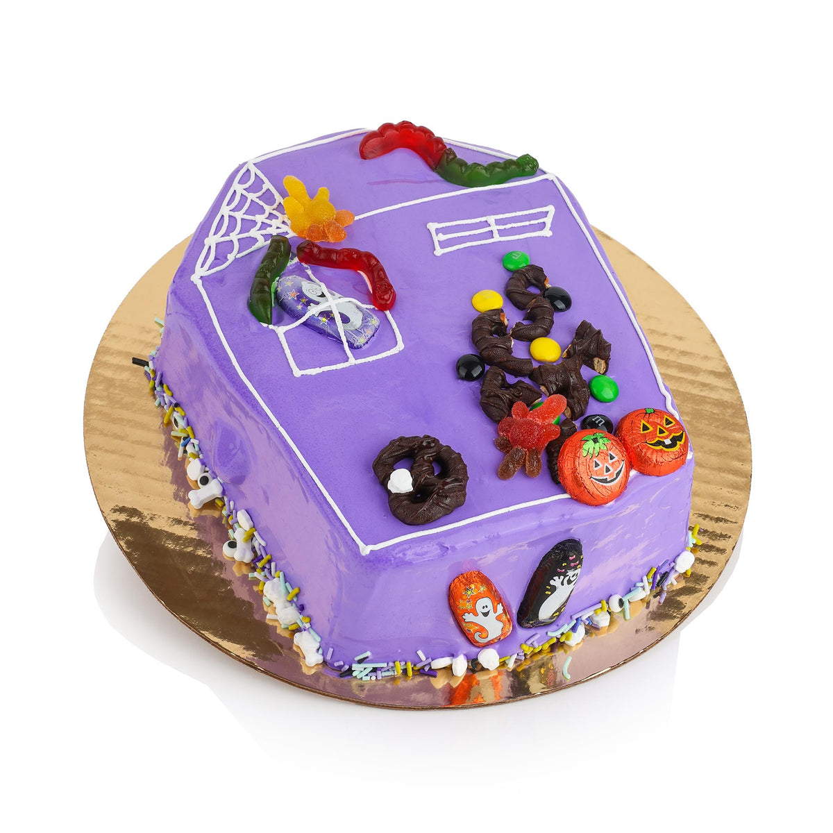 DIY Haunted House Ice Cream Cake