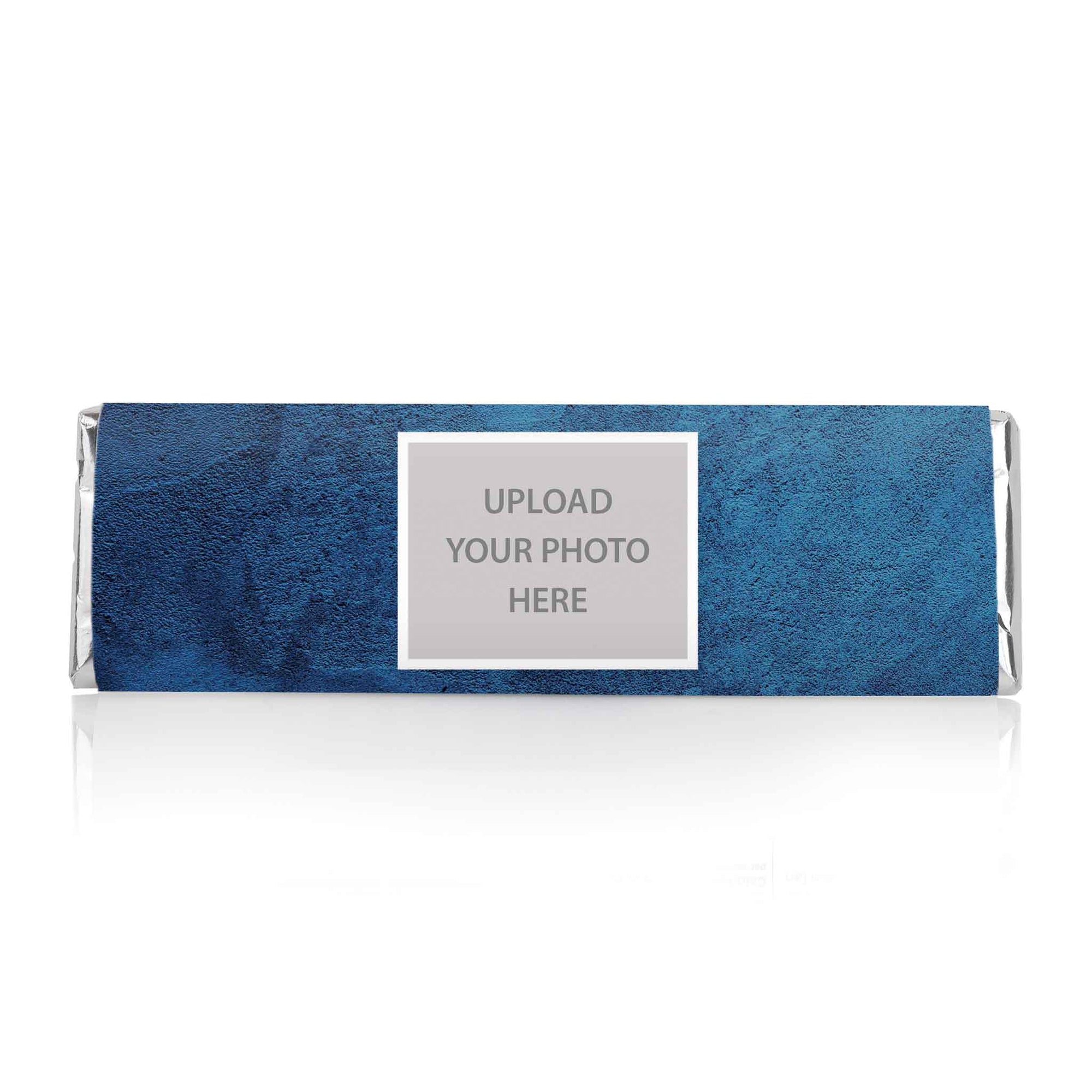 Dark Blue Texture with Photo