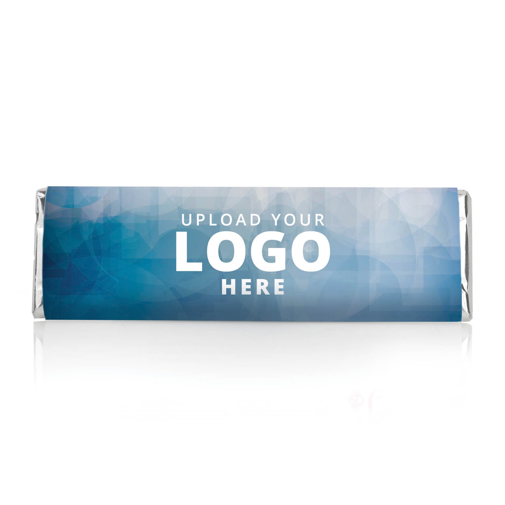 Blue Shapes with Logo