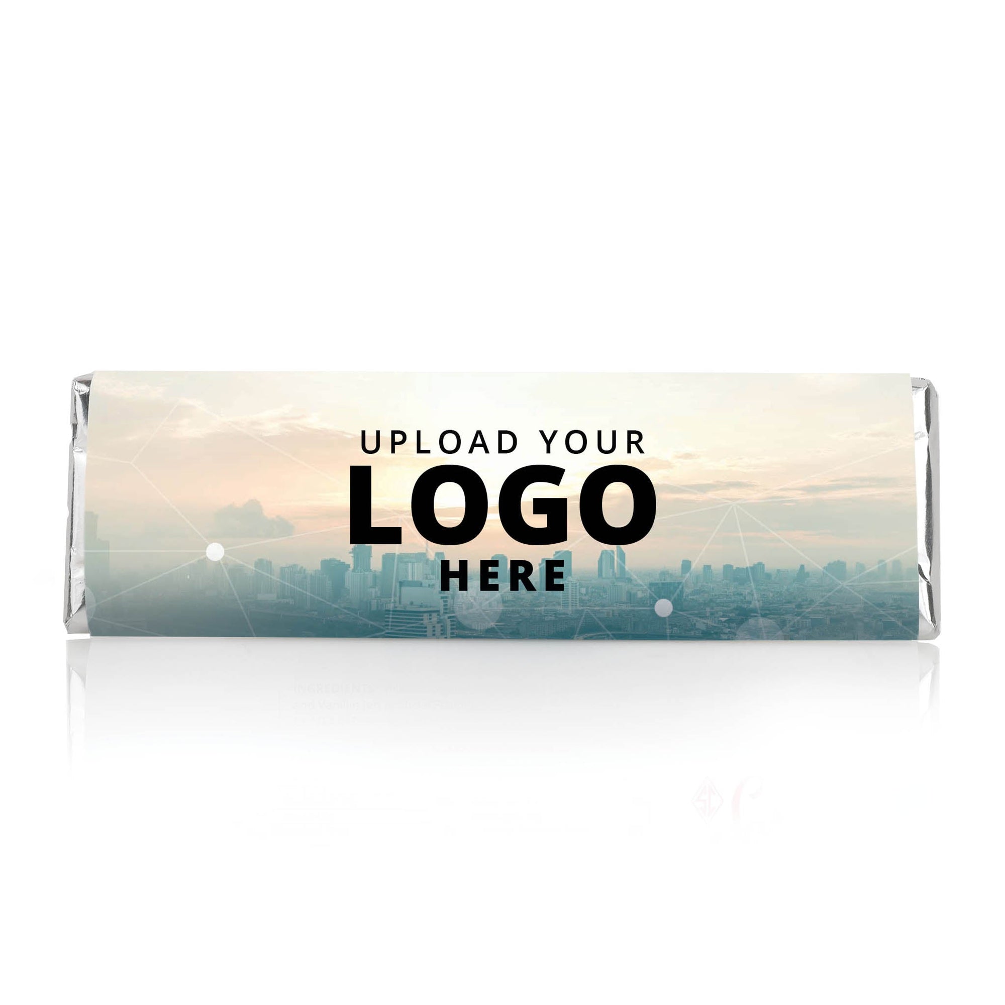 City Skyline with Logo