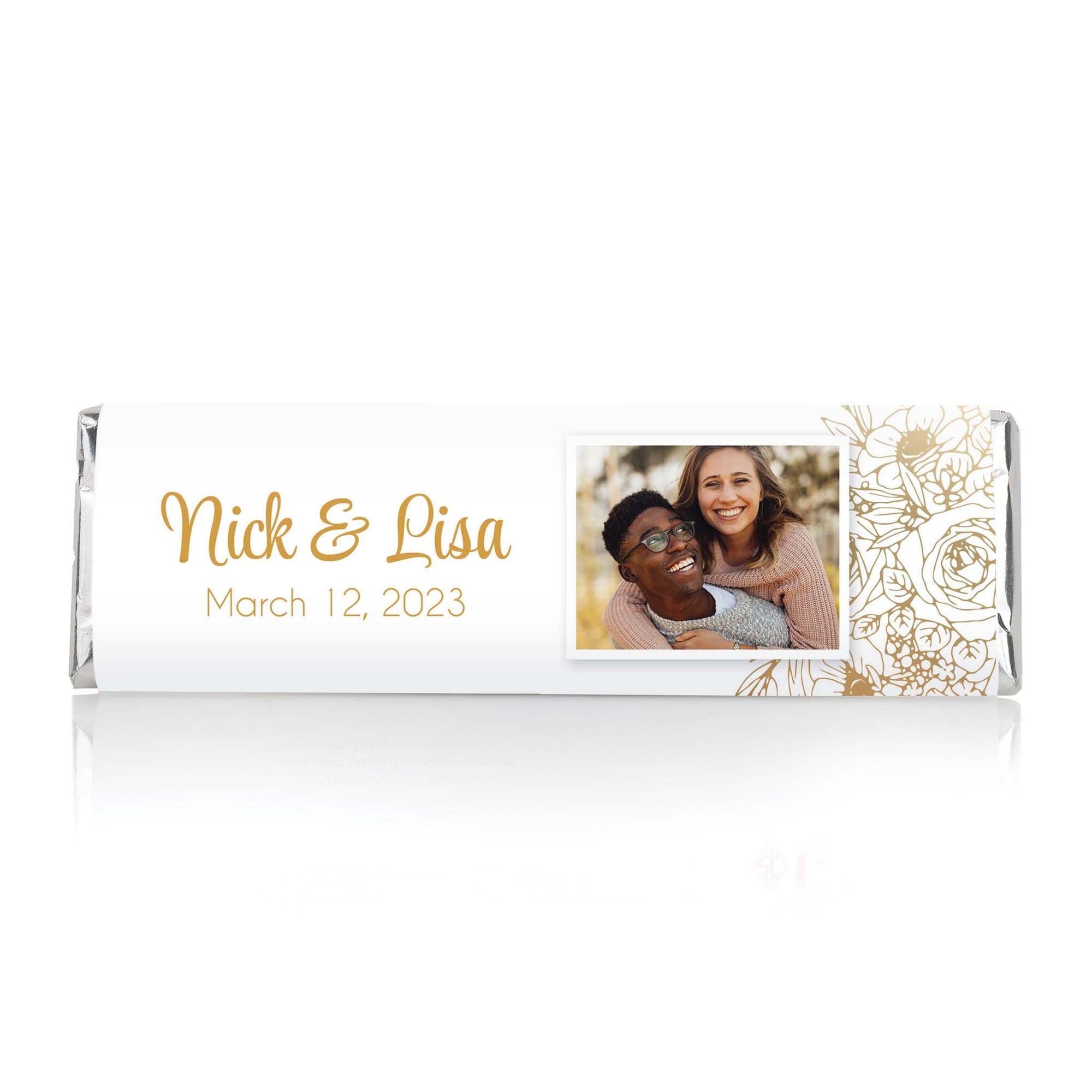 Gold Foil Flowers with Photo